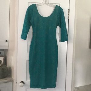 Mid length pin dress
